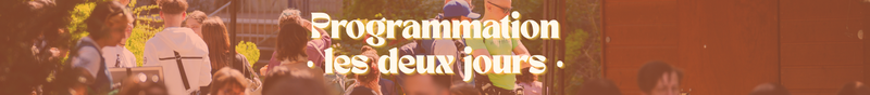 Programmation - les deux jours